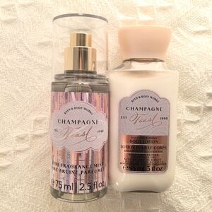 Bath & Body Works Champagne Toast Fragrance Mist and Lotion Set-New